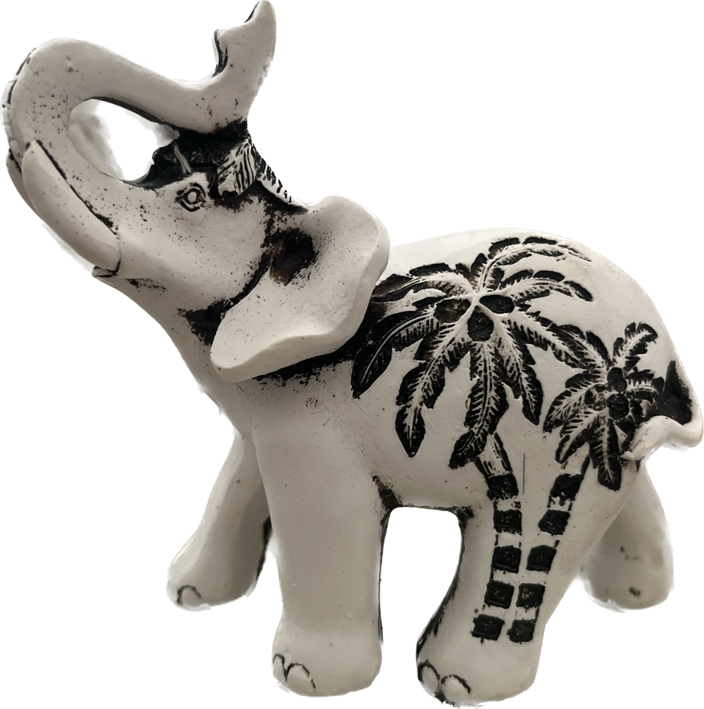 Elefante mediano palmera