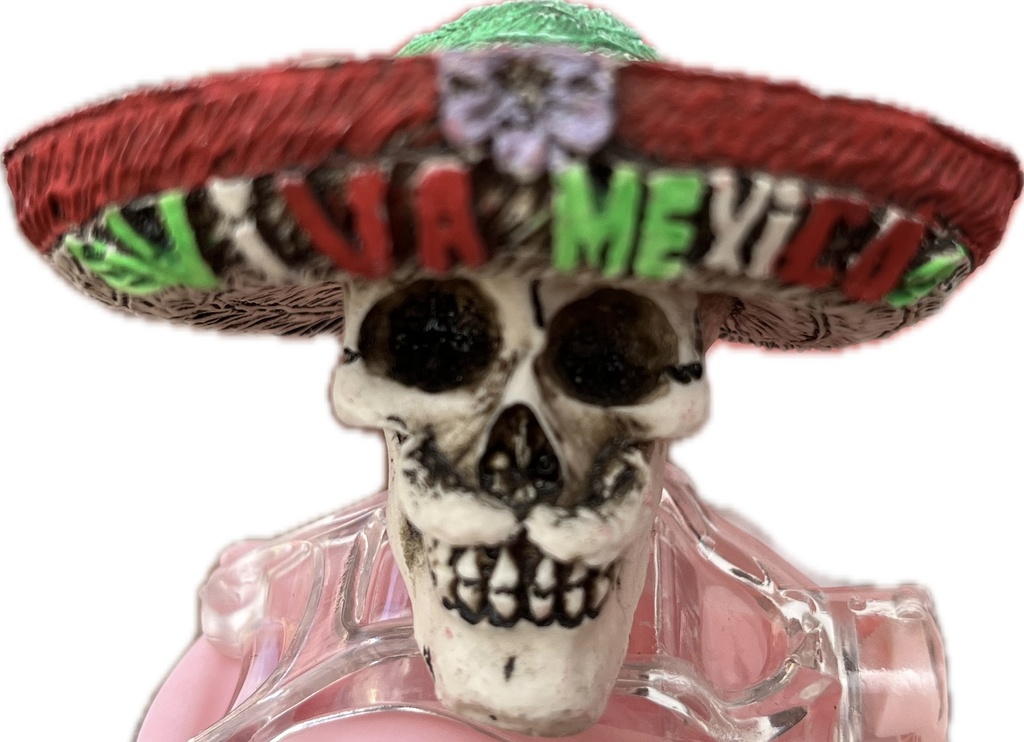 Cráneo mini sombrero Hueso