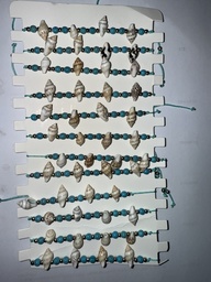 [Gp22] Pulsera caracol  bolas azules