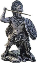 [H54] Azteca hueso con lanza